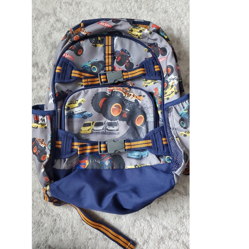 Pottery Barn Kids Hot Wheels Monster Trucks Backpack: Large